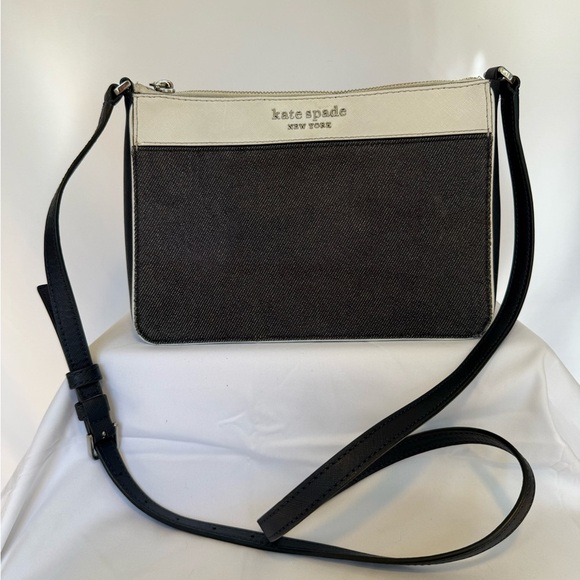 Kate Spade New York Crossbody Bag Dark Denim/White - Picture 5 of 9